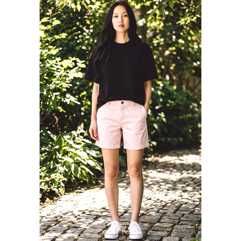 Old Navy Light Pink Shorts Classic Relaxed Chino - Picture 1 of 16